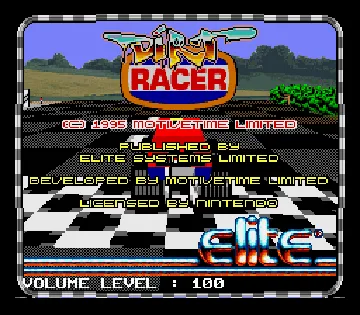 Dirt Racer (Europe) (En,Fr,De) screen shot title